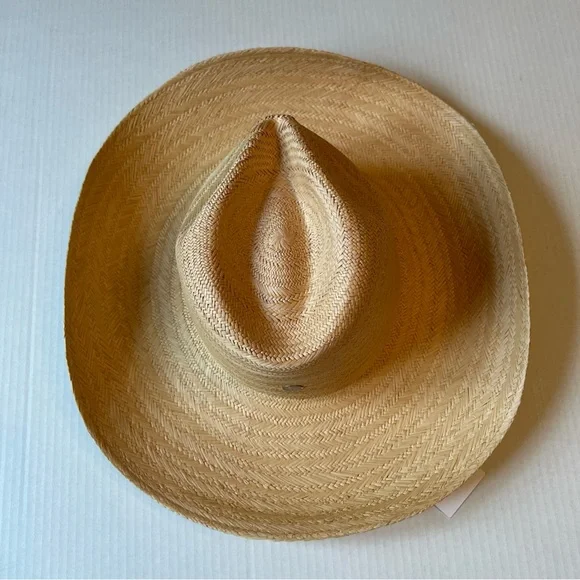 Freya S/M Women's Beige Straw Wheat Wide Brim Sun Hat 💖NWT